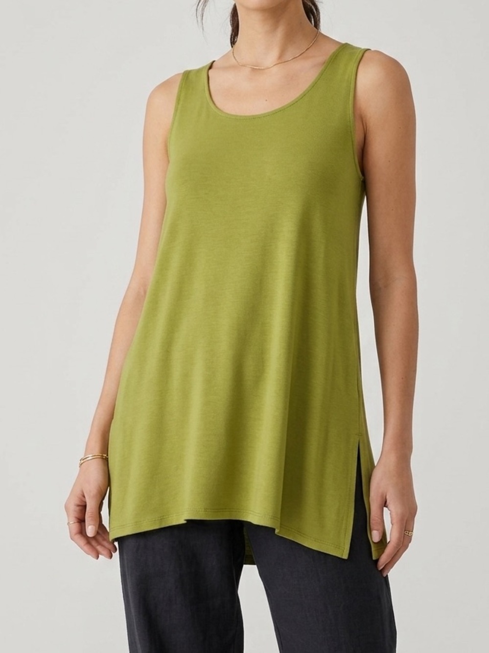 Alembika A Line Tunic Tank Top Green Size 3 US 8-10